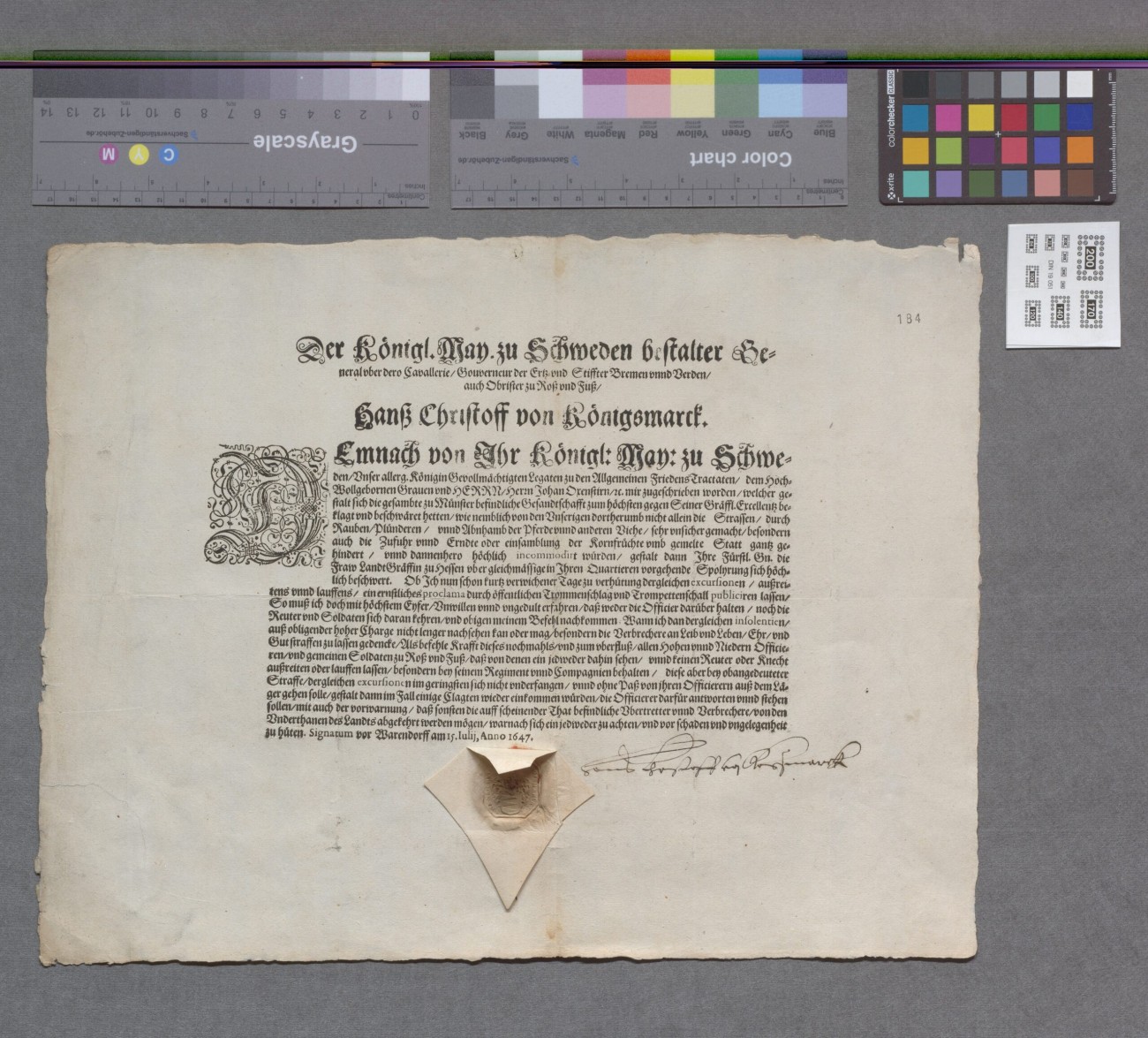 Edikte Schwedische Plünderungen 1647 — LWL EDU_Westfalen